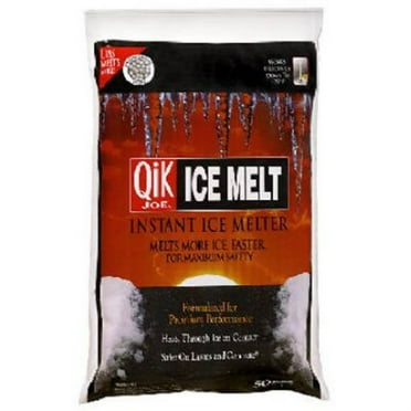 Qik Joe 30150 Ice Melt Calcium Chloride Pellets 50 Pound Poly Bag