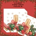 thumbnail image 3 of Keep Unique Christmas Luncheon Decorative Paper Napkins , Decoupage Napkins, Assorted Color, 20/Pack, 3 of 6