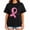 Black-25, variant on Women's Breast Cancer Awareness Pink Ribbon Heartbeat Heart Graphic T-Shirt
