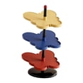 thumbnail image 1 of DOLITY Vertical Shoe Rack Corner Storage Organizer for Apartment Dormitory Entryway 3 Tier Blue Yellow Red, 1 of 9