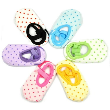 Cunina Anti Slip Baby Sock Non Skid Socks Cute for 8-36 Months Toddlers Infants Girls Low Cut 6 Pairs