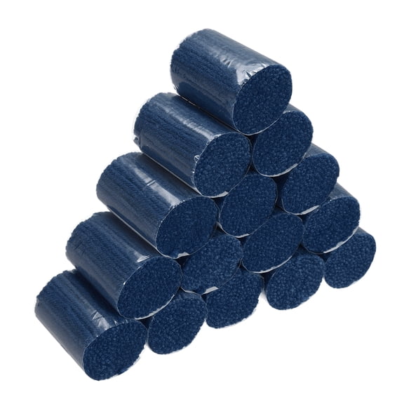 15 Rolls Latch Hook Yarn, 3mm Dark Blue Latch Hook Kit Yarn Precut Hook Rugs Making Crochet Bundles for Rug Adults Beginners Tapestry DIY Craft