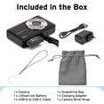 thumbnail image 6 of Koah 44MP FHD Point and Shoot Digital Camera with 16X Power Zoom (Black) Bundle with 32GB Class 10 microSDHC Card with Adapter, and Camera Case (3 Items), 6 of 8
