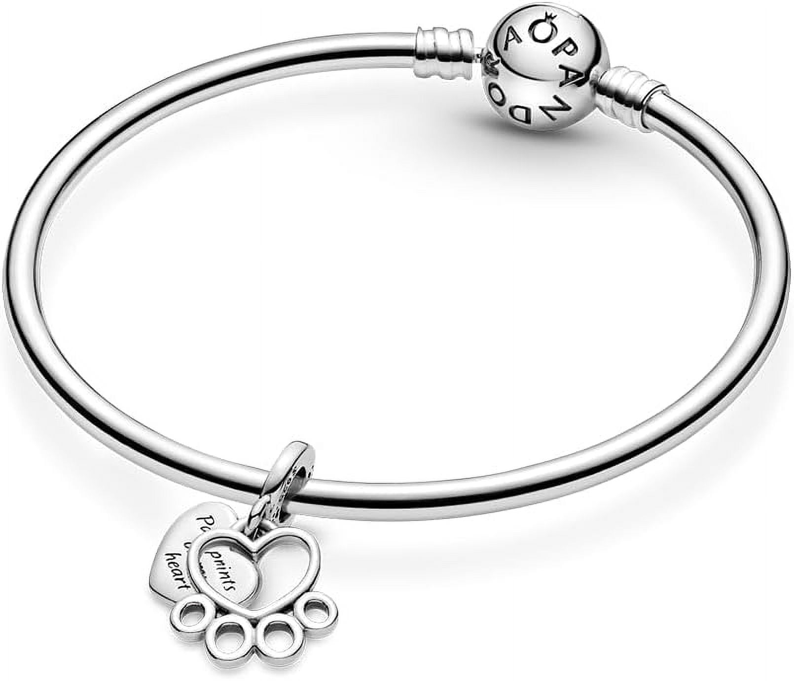 Pandora Hearts & Paw Print Dangle Charm
