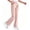 01-Pink, variant on jiaxiM Girls Flare Dress Pants with Pockets Kids Stretchy Bootcut School Uniform Slacks with Half Elastic Waist Size 5-16 Years