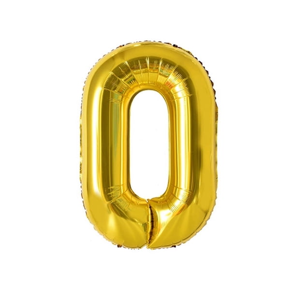 Globo de película de aluminio para decoración de fiesta de cumpleaños, multicolor, digital, versión estadounidense, color oro rosa grande