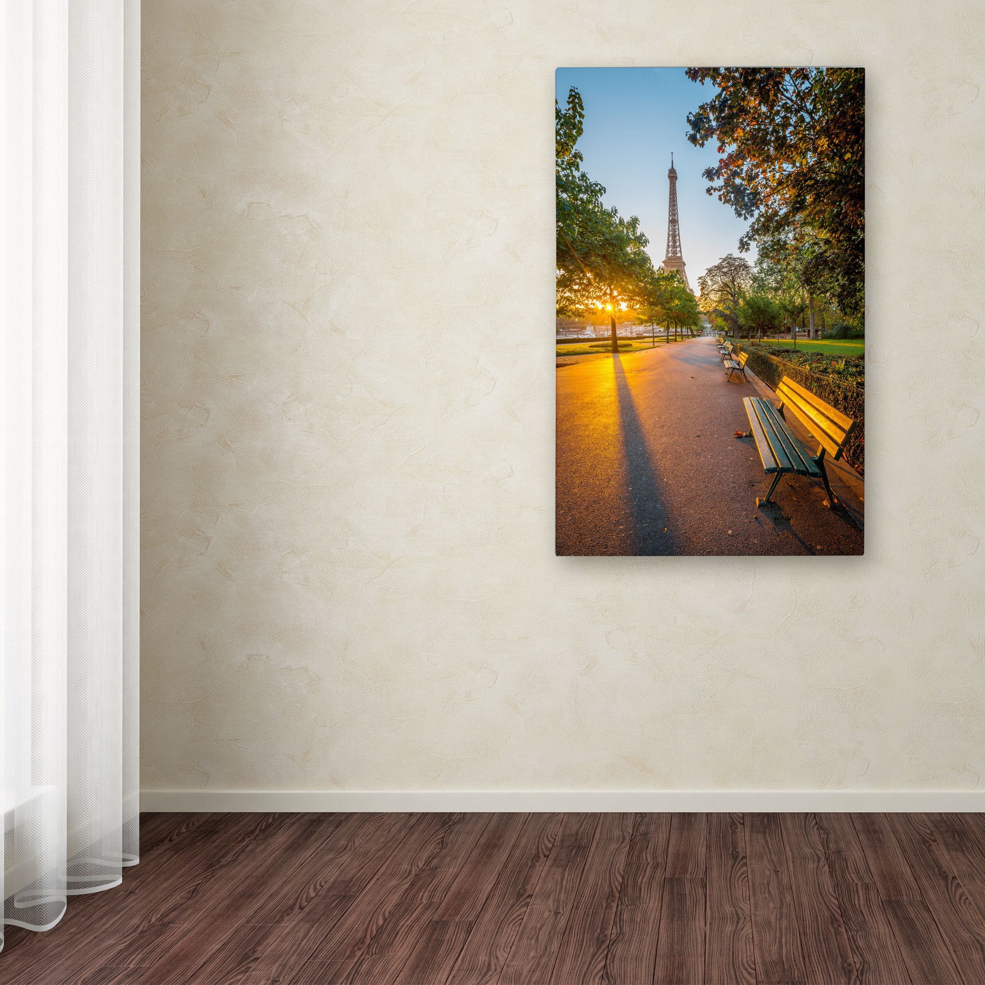 Trademark Fine Art "Crazy Morning Light Paris" Canvas Art by Mathieu Rivrin