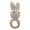 Gray, variant on Wooden Baby Rattle, Handcrafted Crochet Bunny Rattles with Wooden Teething Ring, Rabbit Newborn Toy Stuffed Animal Organic Rattle Baby Announcement Ideas Props