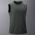 thumbnail image 2 of Gibobby Men Tank Tops Athletic Men's Quick Dry Cotton Muscle T Shirt with Moisture Wicking(S,Dark Gray), 2 of 4