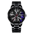 thumbnail image 4 of Montre Homme Mode Horloge Acier Inoxydable Décontractée Habillée Poignet Cristal Bijoux, 4 of 9