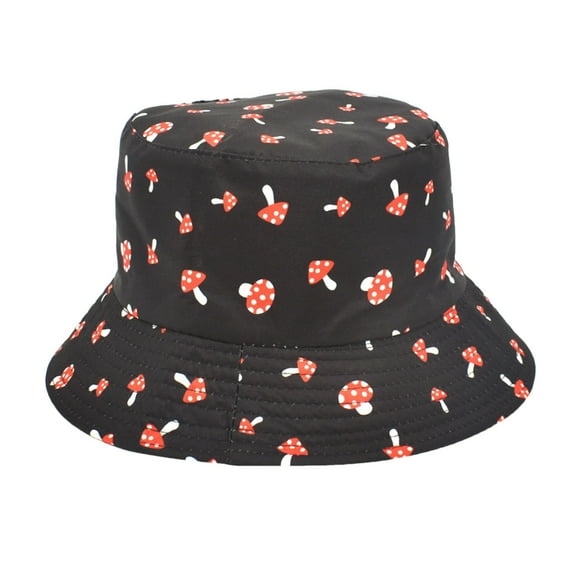 Uooqdmx Bucket Hats for Men, Sun Hat, Graphic Hats, Print Fishermans Hat Mens Fashion Basin Hat Spring and Summer Outdoor Visor Hat, Casual Hats for Men, Black One Size