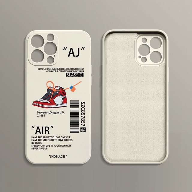 Compatible With Iphone15Pro/14 Sneaker Creative Painted Soft Silicone Shockproof Protective CaseSinKeeU