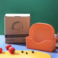 thumbnail image 3 of Set of 5 Plastic Plates With Holder Durable Shatterproof Deep Plates Solid, 3 of 4