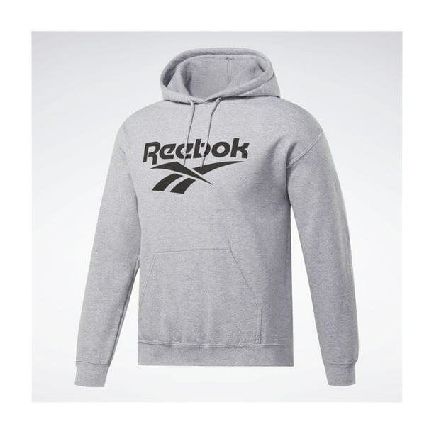 Sudadera con capucha Reebok Logo para hombre gris XX-Large