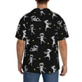 thumbnail image 7 of PAYOHTO Cute Mummy Halloween Mens Hawaiian Casual Short-sleeved Shirt Tropical Summer Beach Button Down Shirts, 7 of 7