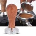thumbnail image 4 of Stainless Steel Manual Coffee Powder Flat Tamper with Wood Handle Kitchen Accessories 49mm, 4 of 14