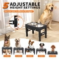 thumbnail image 2 of Cuencos elevados para perros LAKIPETN con 2 cuencos de acero inoxidable, 2 of 9