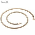 thumbnail image 5 of 3/4/5/6/8mm New Fashion 316L Stainless Steel Flat Snake Chain Necklace Women Men, 5 of 6