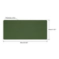 thumbnail image 2 of Uxcell 23.62"x11.81" Desk Mat Protector, PU Leather Dual Side Waterproof Mouse Pad Writing Mat for Office Home, Green, Gray, 2 of 5