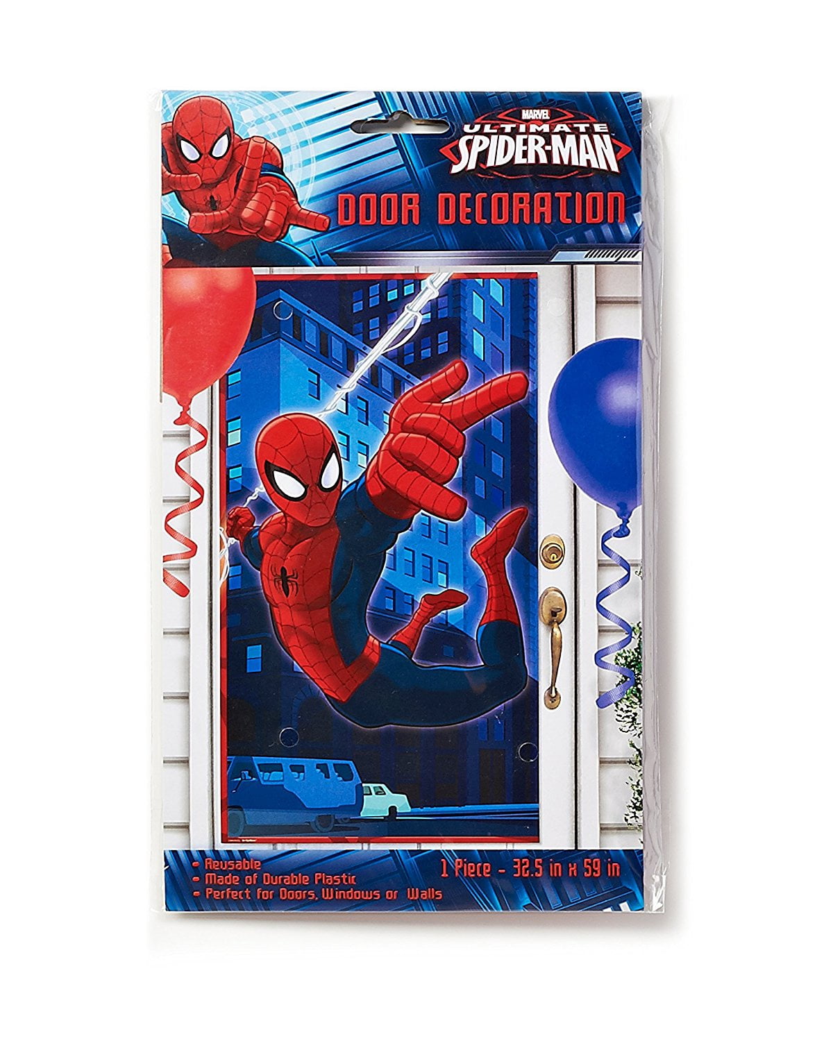 Spider-Man Door Cover Party Decoration by Marvel, 59" x 32.5"
