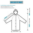 thumbnail image 3 of Rain Coat Poncho for Adult,2 Pack Women Men Reusable Raincoats Emergency with Hood and Drawstring, 3 of 7