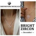 thumbnail image 4 of Beautlace 925 Sterling Silver Cross Necklace,December Birthstone Heart Pendant Necklace Jewelry Birthday Christmas Anniverry Mothers Day Gifts for Women Mom, 4 of 12