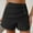 Black, variant on Summer Saving Clearance AXXD Beige Shapewear Shorts for Lady Summer Classic All Match Pleats Slim Button Short Trouser Pants Shorts Clearance Clothing Under $10