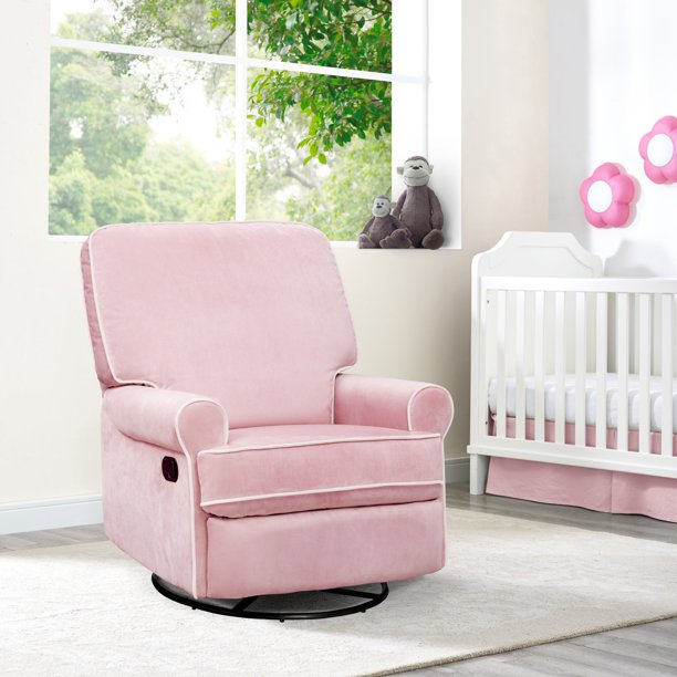 Right2home Birch Hill Swivel Glider Recliner Stella Pink Walmart Com