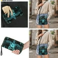 thumbnail image 3 of ZUXONGSY Turtle Hibiscus Print PU Leather Crossbody Hobo Bag & Wallet Set for Women, Spacious Satchel with Adjustable Strap for Work & Travel, 3 of 5