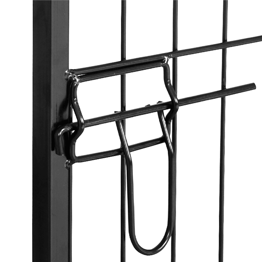 Renwick 12 Panels Heavy Duty Dog Playpen Pet Exercise Fence Black