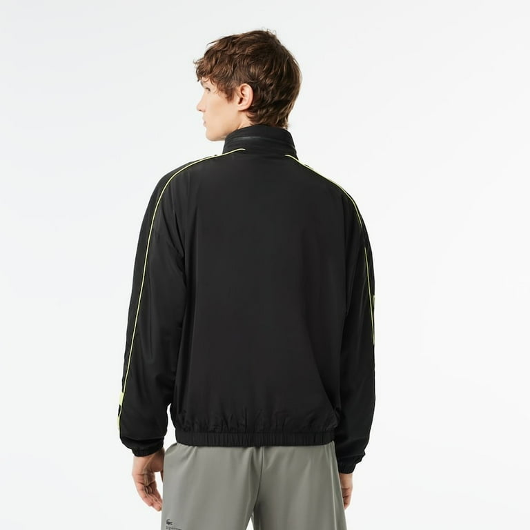 Lacoste Men's Full Zip Up Jacket With Hood, Black/Black-Black, 3XL at  Amazon Men’s Clothing store