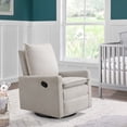 thumbnail image 6 of Oxford Baby Uptown Upholstered Glider Recliner Rocking Chair, Green Guard Gold Certified, 360° Swivel For Nursery And Living Room – Sand​, 6 of 10
