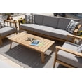 thumbnail image 4 of Laguna 16 Piece Wood Outdoor Patio Furniture Combination Set in Eucalyptus, 4 of 10