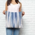 thumbnail image 2 of Blue Gray Pillow Covers 16x16 Inch Decorative Throw Pillow Cover, Modern Simple Abstract White Ombre Texture Sofa Pillowcases Accent Cushion Case Home Decor Bedroom Living Room, 2 of 6