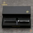 thumbnail image 2 of FANSTIK Black & Silver Luxury Fountain Pen, Chrome Finish (Lux Fountain Black-Silver), 2 of 4