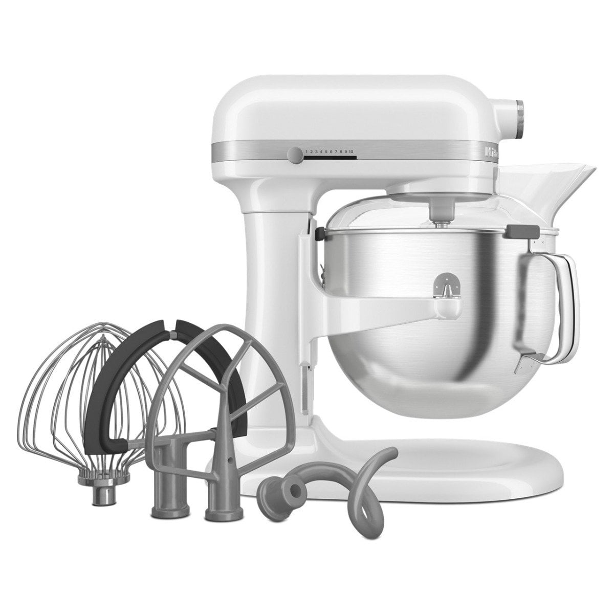 KitchenAid KV25G0XQWW White-on-White 5-quart Bowl-Lift Stand Mixer