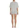 thumbnail image 5 of Grayson Social Women's and Women's Plus Size Harvard Sleep T-Shirt and Shorts Set, 2-Piece, 5 of 5