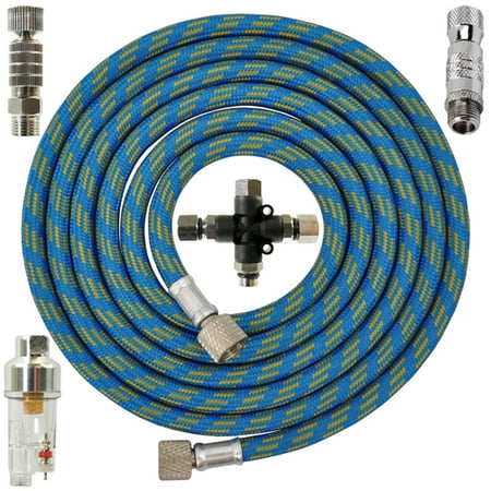 ESSENTIAL AIRBRUSH ACCESSORY KIT Air Filter 3 Way Hose Splitter Quick-Disconnect