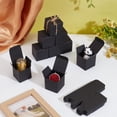thumbnail image 4 of 30pcs Mini Square Paper Box 1.6 inch Gift Boxes Black Boxes Foldable Candy Box Small Party Favor Boxes Little Gift Packaging Paper Boxes for Wedding Christmas Proposal Party Decor Black, 4 of 5