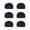 Black, variant on NANMELX 6Pcs Guitar String Retainer Classical Guitar Rollers String Trees Guitar String Ties Bridge Beads Guitar Accessories