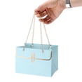 thumbnail image 4 of Unique Bargains 1 Pc Gift Bags Rectangular Gift Packaging Blue, 4 of 5
