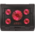 thumbnail image 4 of ENHANCE XL Gaming Laptop Cooler Pad with 5 Oversized LED Fans for Max Cooling , Adjustable Viewing Stand , 2 USB Ports for Data Transfer (RED) fits 17 inch Notebooks from Alienware , ASUS , HP, 4 of 10