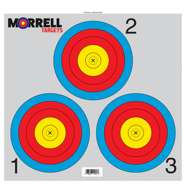 Morrell Targets Archery NFAA Official 3 Spot Paper Target Face, 100