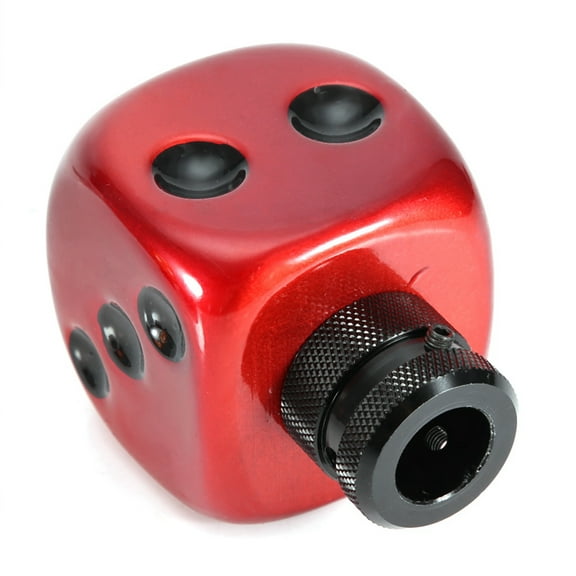Car Modified Dice Gear Shift Knob Stick Lever Shifter Universal Red