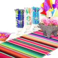 thumbnail image 5 of Camino De Mesa Mexicano Camino De Mesa De Sarape Mexicano De 14 X 84 Pulgadas Para Decoraciones De Boda De Fiesta Mexicana Camino De Mesa De Algodón Con Flecos, 5 of 5
