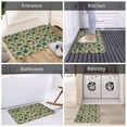 thumbnail image 5 of Vsdgher Pineapples Palm Leaves print Flannel Anti-Slip Floor Mat Comfort Mat Floor Carpet for Decor, Non-Slip, Home, Office, Laundry, Durable, 5 of 5