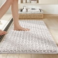 thumbnail image 2 of Chenille Bathroom Rug Ultra Soft Thick Absorbent Long Pile Mat with Non Slip Backing Machine Washable 17 x 24 Inch White, 2 of 6