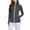 Tops-173Gray, variant on Athletic Tops for Women High Neck Long Sleeve Workout Gym Running Activewear Slim Fit Solid Texture Full Zip up Front Pockets Thumbhole Cuffs Breathable Yoga Jackets