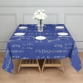 thumbnail image 3 of Math Equations Physics Diagrams Blue Pattern Square Tablecloth,Waterproof Square Table Cover,Wipeable Spillproof Washable Table Cover for Home Kitchen Party Decor 42"X42"(107x107cm), 3 of 6