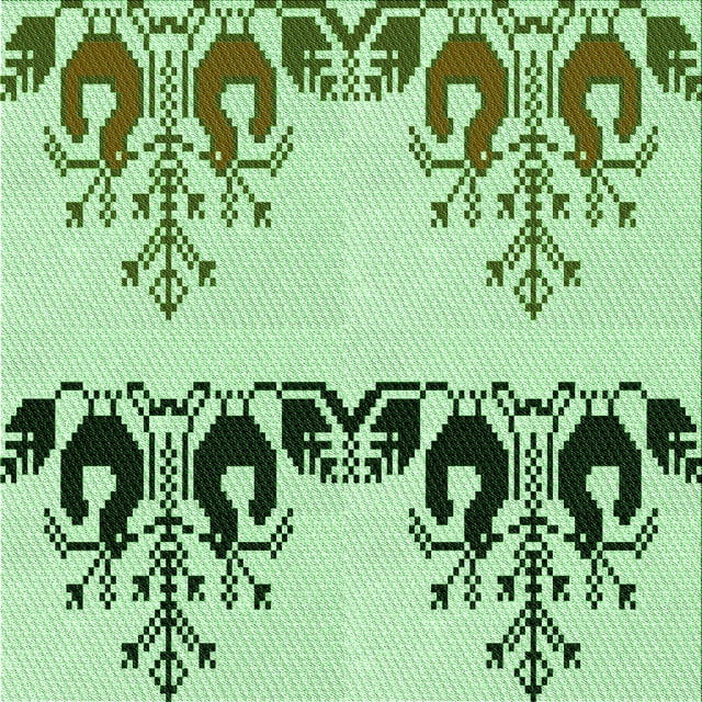 Ahgly Company Tapis de Zone Carré Lavable en Machine Vert Transitionnel, 4 Pieds Carré
